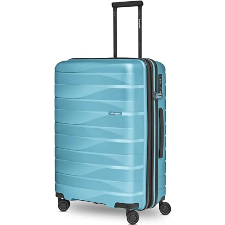 Bergpfeil Mittelgroßer Hartschalen Check-in Koffer |Trolley erweiterbar 45 x 27 x 66 cm aus hochwertigem Polypropylen-Material | Unisex Koffer nur 3,7 kg | Doppelrollen & TSA-Schloss (Travel) – Bild 1