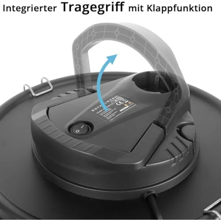 STAHLWERK Aschesauger 1000 Watt, 20 Liter Metallbehälter, HEPA Filter mit Ausblasfunktion für kalte Asche, Ofen, Grill & Werkstatt – Bild 4
