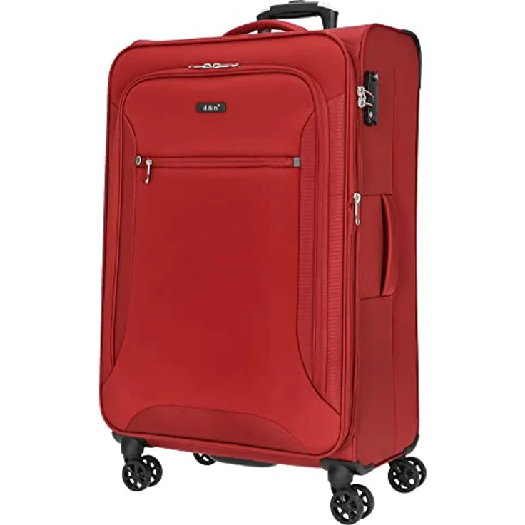 D&N Travel Line 6404 Koffer, 78 cm, 100L, Bordeaux – Bild 2