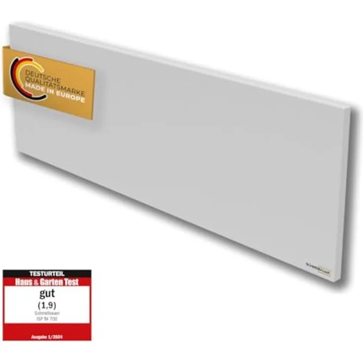 Schmidbauer Infrarotheizung Concept 550 Watt - deutsche Qualitätsmarke - Überhitzungsschutz - Wand/Deckenhalterung
