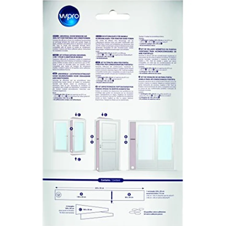 Whirlpool CAK002 Dichtungssatz für Fenster und Türen für Klimageräte – Bild 8