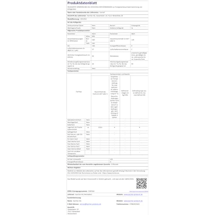 homeX CB1291E, Einbaukühlschrank ohne Gefrierfach für 88 cm Nische, 129 Liter, LED-Beleuchtung, 37 dB, Schlepptürtechnik – Bild 10
