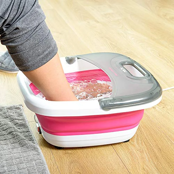 Solac, Massagegerät Therma Hydro ME7756, ergonomisch zusammenklappbar mit Hydromassage-Funktion für entspannende Fußbäder – Bild 11