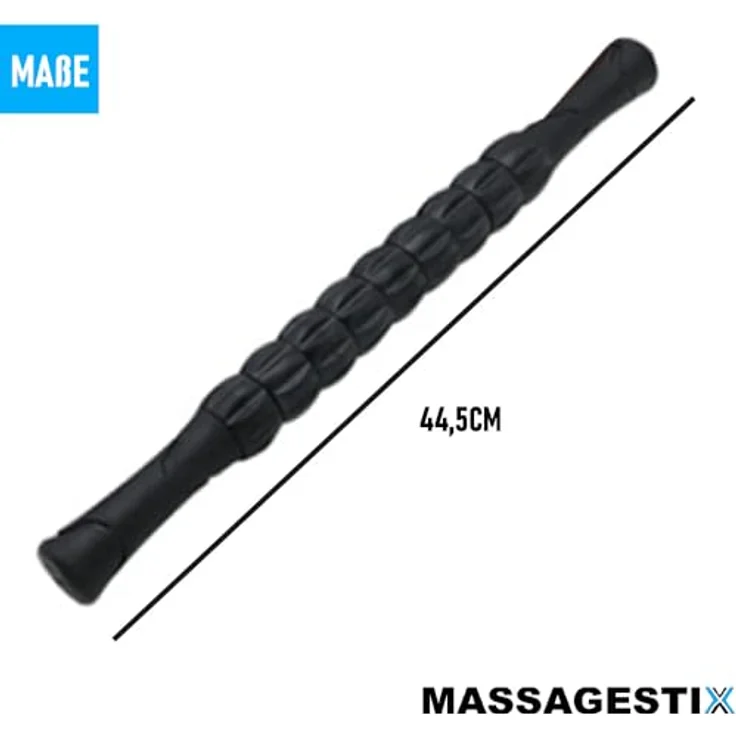 MAVURA MASSAGESTIX Muskelroller Schwarz, Selbstmassage Muskel Roller Stick Massagegerät Tiefenmassage - Preisvergleich – Bild 5