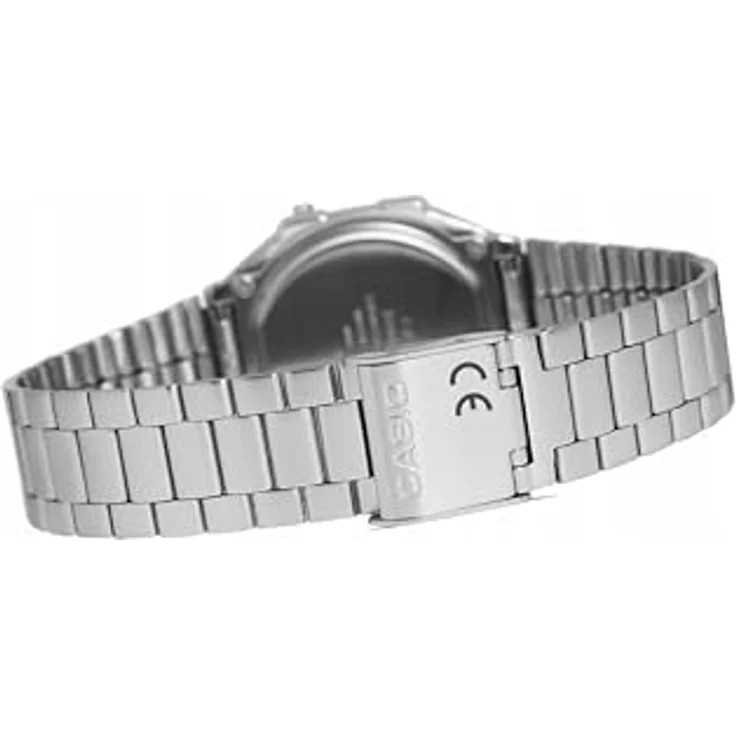 Casio Unisex Digital Edelstahl Armbanduhr A168WA 1W, Quarz, Alarm, Frustfreie Verpackung – Bild 3