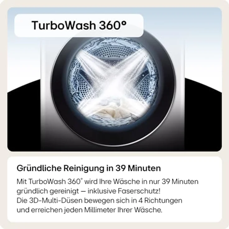 LG W4WR70E6YB, Waschtrockner, Schwarz – Bild 3