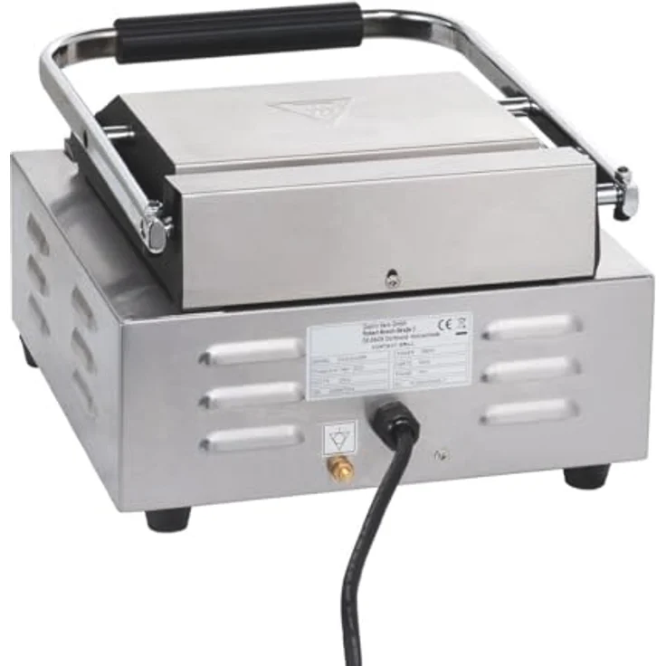 GastroHero Kontaktgrill Elektro-Kontaktgrill ECO 1,8 kW, gerillt, 1800 W, Edelstahl, Temperaturregelung von 50-300°C – Bild 5