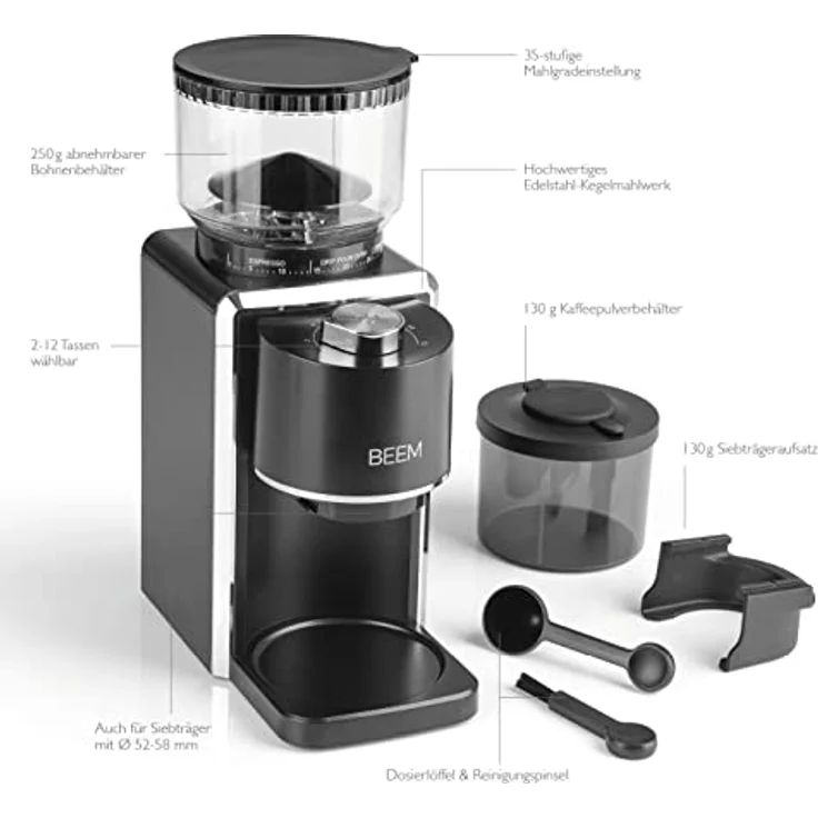 BEEM GRIND-PERFECT Elektrische Kaffeemühle - 250 g – Bild 4