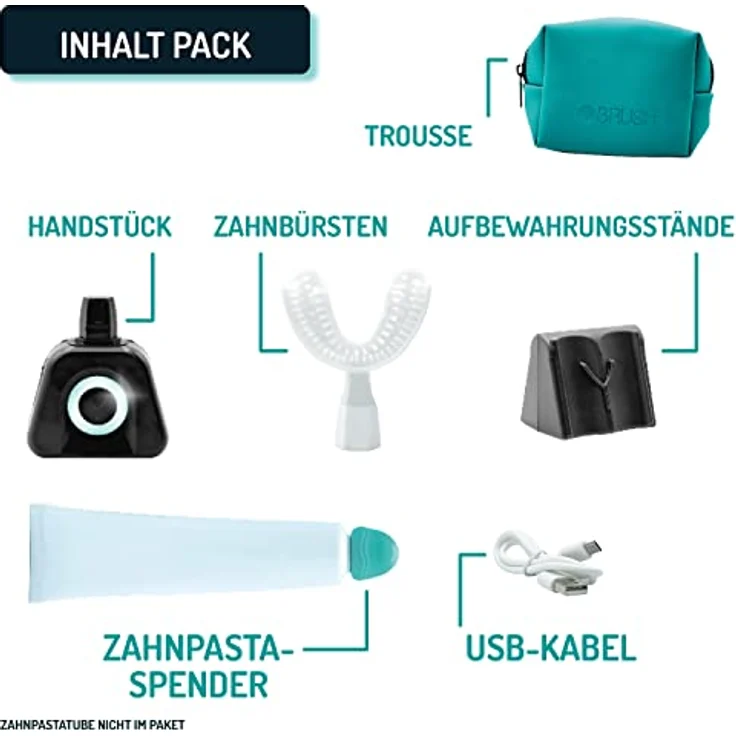 Y-Brush - Elektrische Zahnbürste – Y-Bürste – 3 Monate Laufzeit – NylonBlack Erwachsene – Bild 2