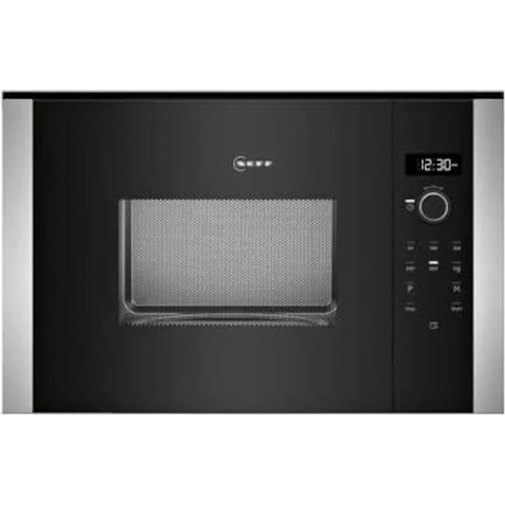 NEFF Mikrowelle HLAWD23N1F, 800 W Edelstahl, grau, mit LED-Anzeige