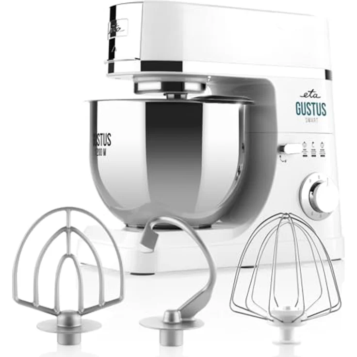 ETA Gustus Smart IV, Küchenmaschine 1.200W mit 5,5L Edelstahl-Schüssel, Planetenrührsystem und Zubehör – Bild 1