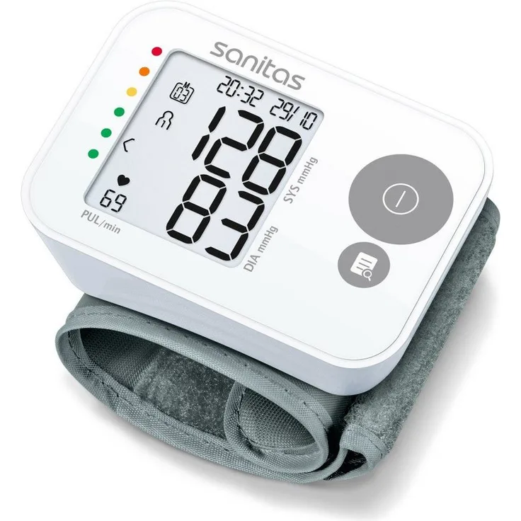 Sanitas Handgelenk-Blutdruckmessgerät SBC 22, automatische Messung, Arrhythmie-Erkennung, blau - Preisvergleich