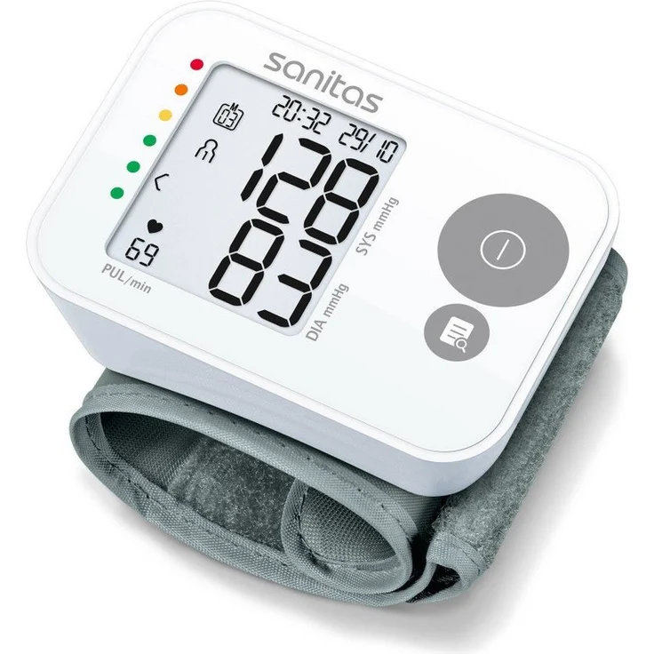 Sanitas Handgelenk-Blutdruckmessgerät SBC 22, automatische Messung, Arrhythmie-Erkennung, blau - Preisvergleich