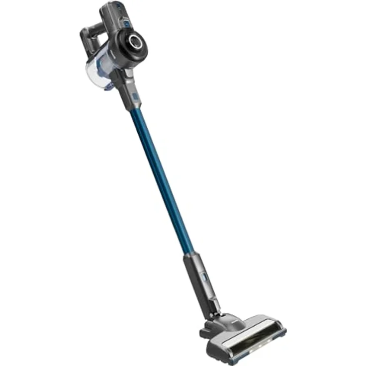 H.Koenig UP610, Handstaubsauger, Blau, 150 W, 50 Minuten Akkulaufzeit, 0.8 L Staubbehälter, 64 Dezibel, inklusive LED-Bürste und Wandhalterung – Bild 1