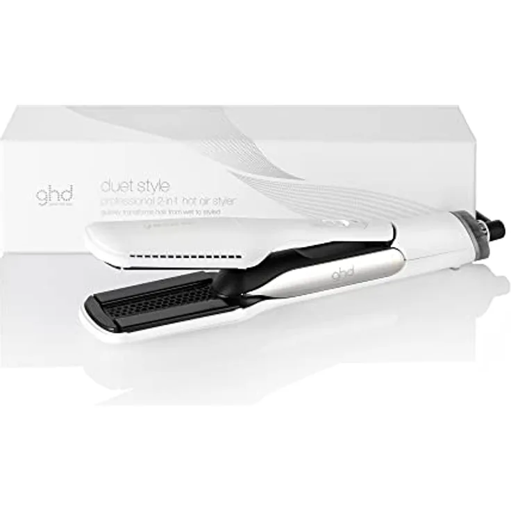 ghd duet hair style | 2-in-1 Glätteisen + Haartrockner, Hot Air Styler für die Verwandlung von nassem zu gestyltem Haar - white