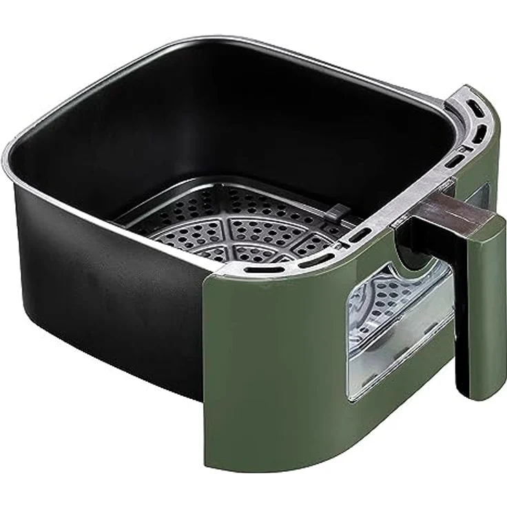 Tognana Iridea Heißluftfritteuse, 7L in Salbeigrün, Digitalanzeige mit 8 Programmen und 1800 Watt Leistung – Bild 4
