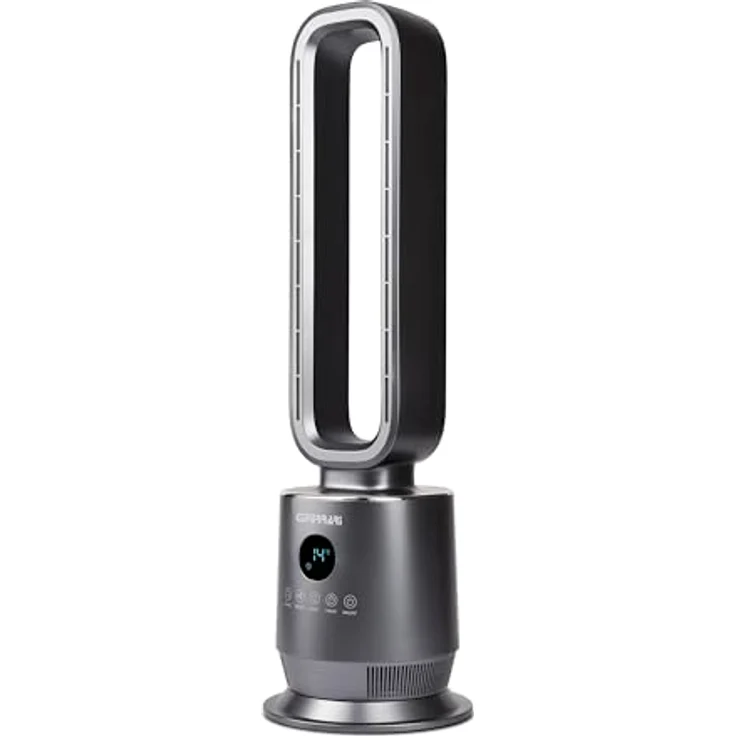 G3 Ferrari G50051 Wind Master, Ventilator mit 12-Stunden-Timer und horizontaler Rotation, grau – Bild 1