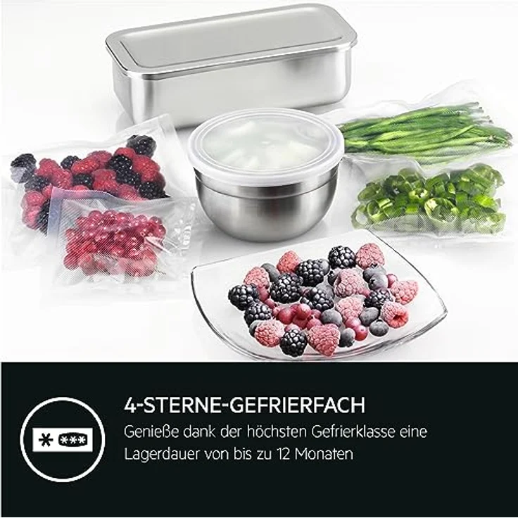 AEG Einbaukühlschrank Serie 5000 OptiSpace / 4-Sterne-Gefrierfach / LED-Innenbeleuchtung / Gemüseschublade / TF5OS882DS – Bild 3