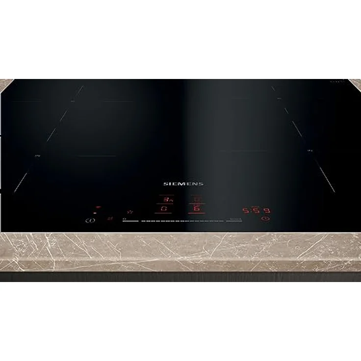 Siemens EH601HEB1E iQ100, Smartes Induktionskochfeld, 60 cm, Schwarz, flächenbündig, TouchSlider, Intelligente Dunstabzugsautomatik – das perfekte Zusammenspiel von Kochfeld und Dunstabzugshaube – Bild 3