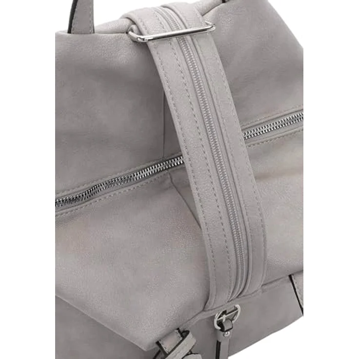 Tamaris Nele City Rucksack, 40 cm, grau, 100% Polyurethan, 35 x 17 x 40 cm – Bild 8
