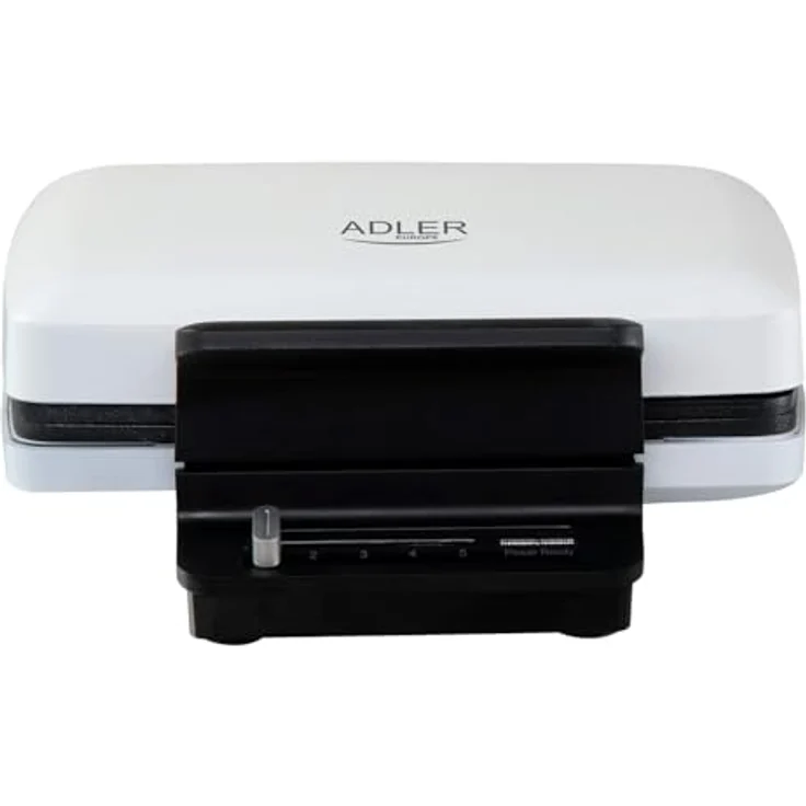 Adler Waffeleisen AD 3085, Antihaftbeschichtung, Wafflemaker, Belgische Waffeln, weiß – Bild 3