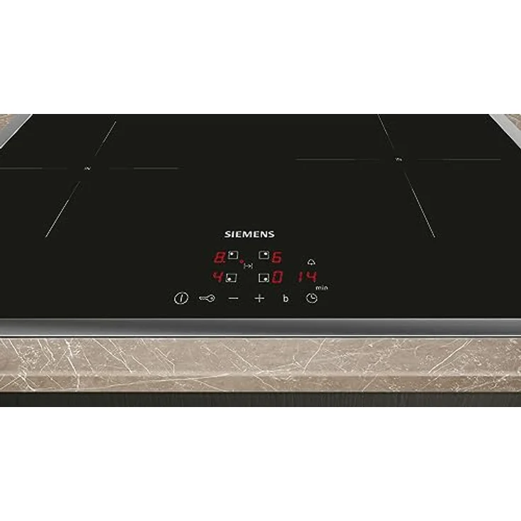 Siemens EH645BFB6E iQ300, Induktionskochfeld, 60 cm, Schwarz, Mit Rahmen aufliegend, TouchControl, powerBoost, Timer, Kindersicherung – Bild 2