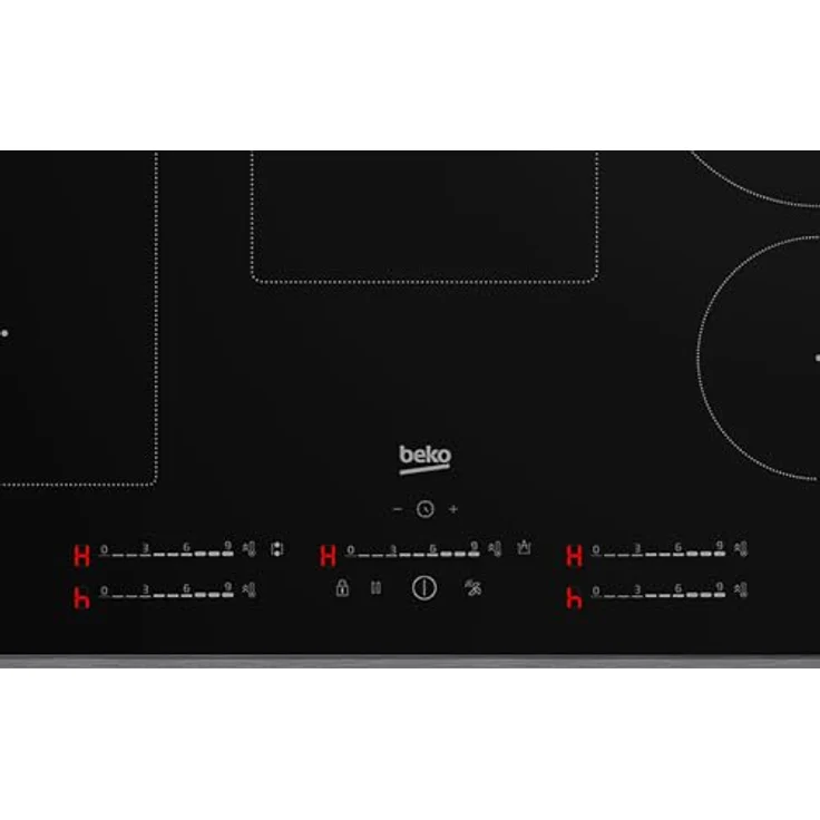 Beko HII 64500 FTO, Induktionskochfeld, 2600 W, schwarz, mit Stop & Go- und Booster-Funktion, TouchSlider Sensortasten, rahmenlos – Bild 2