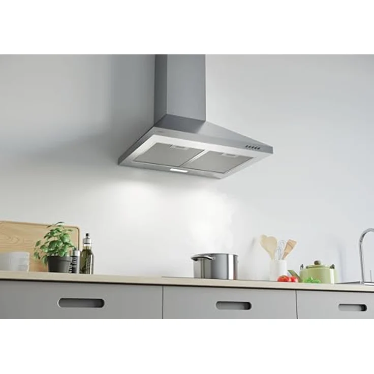 Candy CCE116/1X Wandhaube, Wandmontage, Energieeffizienzklasse C, Leistungsstufen 3, Breite 60 cm, edelstahl – Bild 5