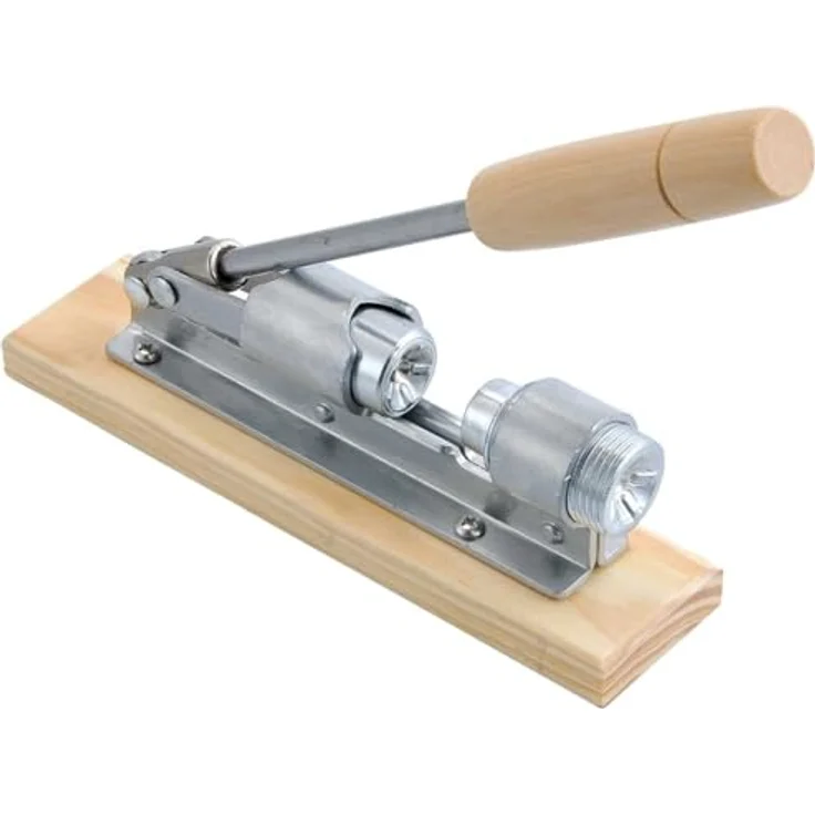 King Hoff Nussknacker CH6015, Retro-Design, kraftsparender Hebel-Nussknacker aus Holz und Metall für Walnüsse, natur – Bild 1