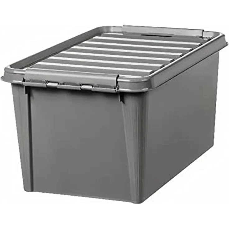 SmartStore Recycled 45 Box met deksel 60x40x31cm taupe orthex 3476708 (5/40) Grau 47 L Vorratsdose BPA frei 21x17x11cm 2L Kapazität – Bild 1