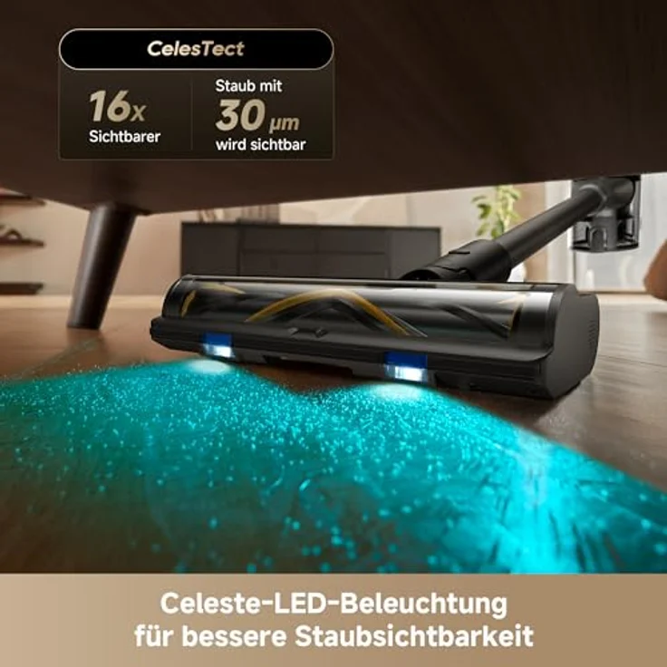 Dreame R20SE-A Akku Handstaubsauger, 20KPa Saugkraft, 0 Tangle Bürste, 5-schichtiger Filter, Schwarz, mit LED und App, 90 Minuten Akkulaufzeit – Bild 5