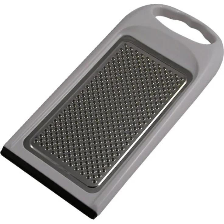 Metaltex 194542084 Kartoffelreibe/Käsereibe mit Gummilippe, Edelstahl