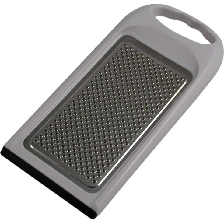 Metaltex 194542084 Kartoffelreibe/Käsereibe mit Gummilippe, Edelstahl – Bild 1