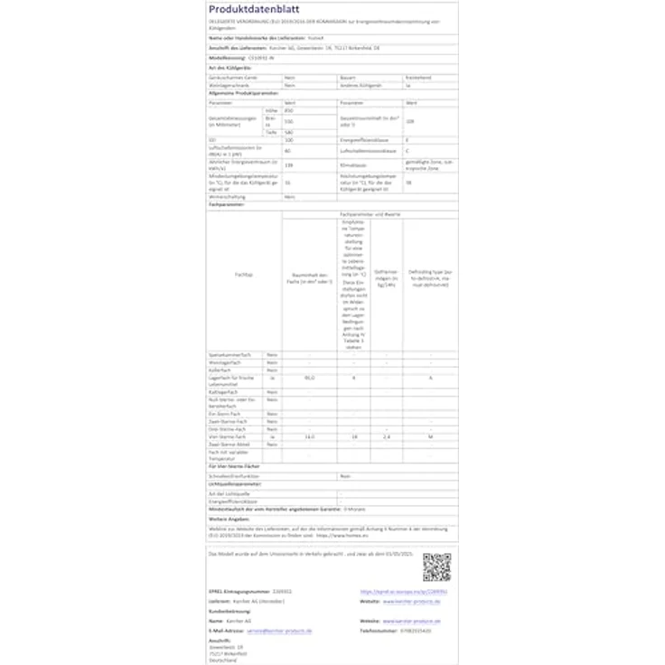 homeX CS1091E-W Kühlschrank mit Gefrierfach, Mini Kühl-Gefrierkombination 109 Liter, freistehend, 4-Sterne Gefrierfach, weiß – Bild 11