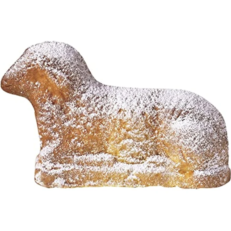 Zenker Lamm Backform, Lammform mit Antihaftbeschichtung für Ostern, Osterlamm-Backform (Kuchenform: ca.275x150x65 mm), Menge: 1 Stück Osterbackform – Bild 7