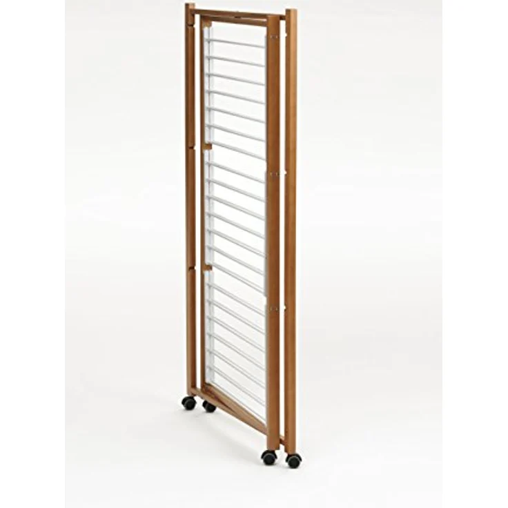 Arredamenti Italia ARREDAMENTI KARISMA Trockengestell, 80 x 68 cm, braun, robustes Holz und pulverbeschichtetes Metall, umweltfreundliche Wasserbasisfarbe, benutzerfreundliches System – Bild 2
