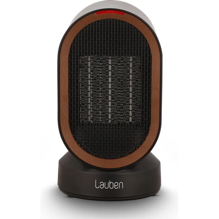 Lauben Desk Fan&Heater 2in1 600BB, Mini-Heizer mit PTC-Keramikheizer, blattloses Design, 600 Watt