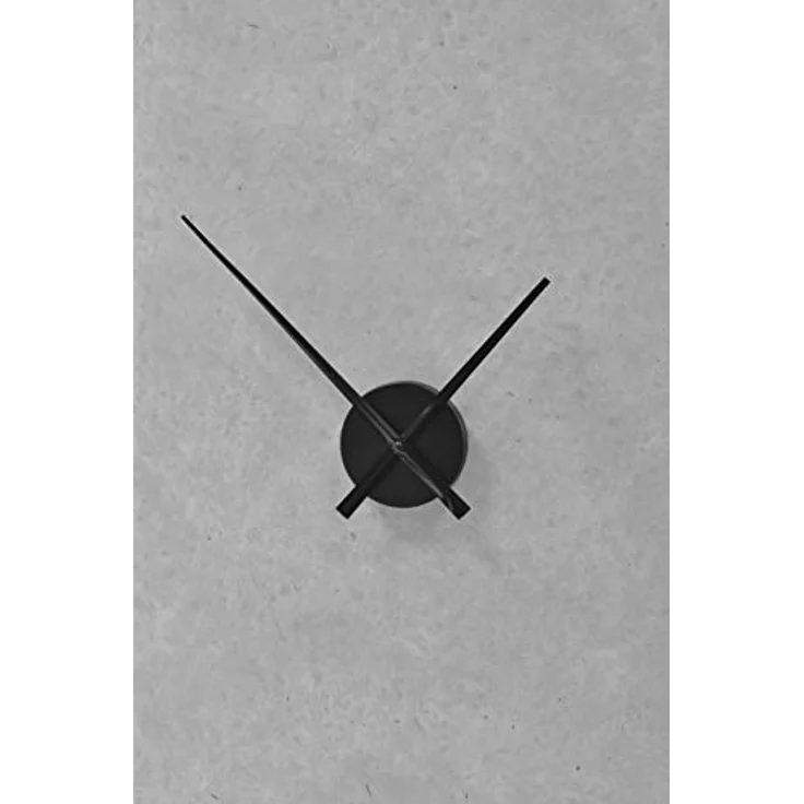 TFA Dostmann Wanduhr minimalistisch, Uhrwerk zum selber bauen, 9,6 x 3,3 x 31 cm, schwarz, 60.3036.01 – Bild 2