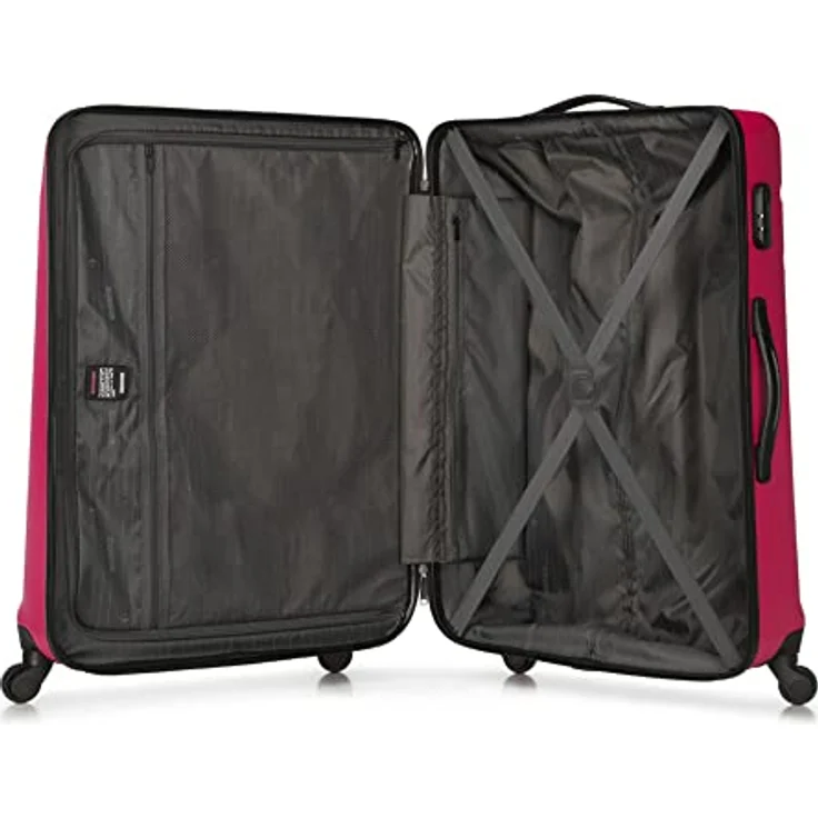 WITTCHEN Großer Koffer Trolley Koffer Reisekoffer aus ABS Hartschalen Trolley 4 Rollen Kombinationsschloss Rosa 56-3A-653-34 – Bild 5