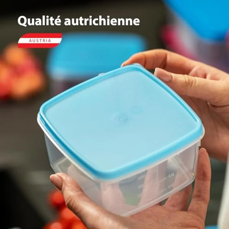 MiraHome Gefrierdosen Set 12x0,2L, Durchsichtig Blau, luftdichte Vorratsdosen für Lebensmittel, BPA-frei, perfekt für Küche und Gefrierfach – Bild 2