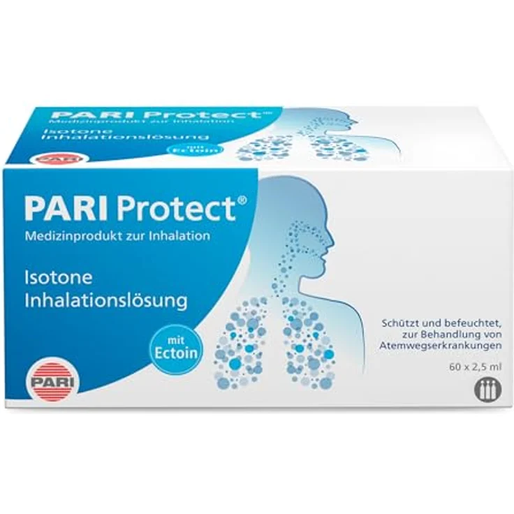 PARI ProtECT Inhalationslösung mit Ectoin 10x2,5ml, 150 ml Lösung – Bild 1