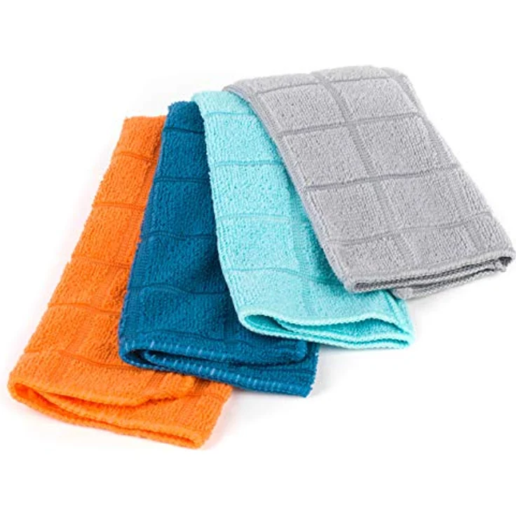 Beldray LA059338CDUEU Mikrofaser-Reinigungstücher, 4er-Pack, farblich Sortiert, Mehrfarben, Staubtücher – Bild 1