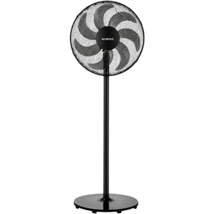 KUMTEL Standventilator KTF-760, 50 W, 7-Blatt-Rotor, Kupfermotor, höhenverstellbar, schwarz – Bild 1