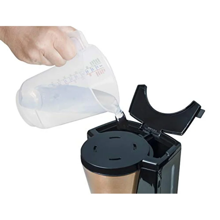 Bestron Kaffeemaschine mit Thermokanne, 8 Tassen, 900 W, Edelstahl in Kupfer -Optik – Bild 4