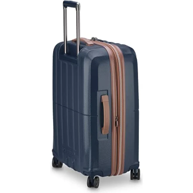 DELSEY PARIS St. Tropez Hardside Erweiterbares Gepäck mit Spinner-Rädern, Marineblau, Checked-Medium 24 Inch, St. Tropez Hartschalengepäck, erweiterbar, mit Rollen – Bild 4