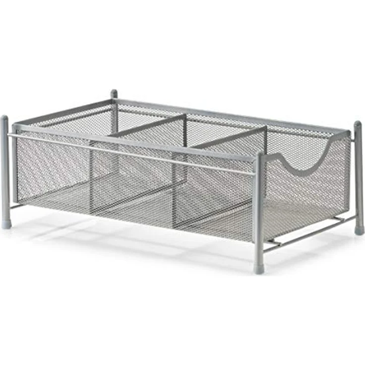 Zeller 27400 Universal-Organizer, Mesh, ca. 24,5 x 39,5 x 14,5 cm, Schubladen-Organizer, Ordnungsbox mit Schubfach, Küche, Büro, Vorratsschrank – Bild 2