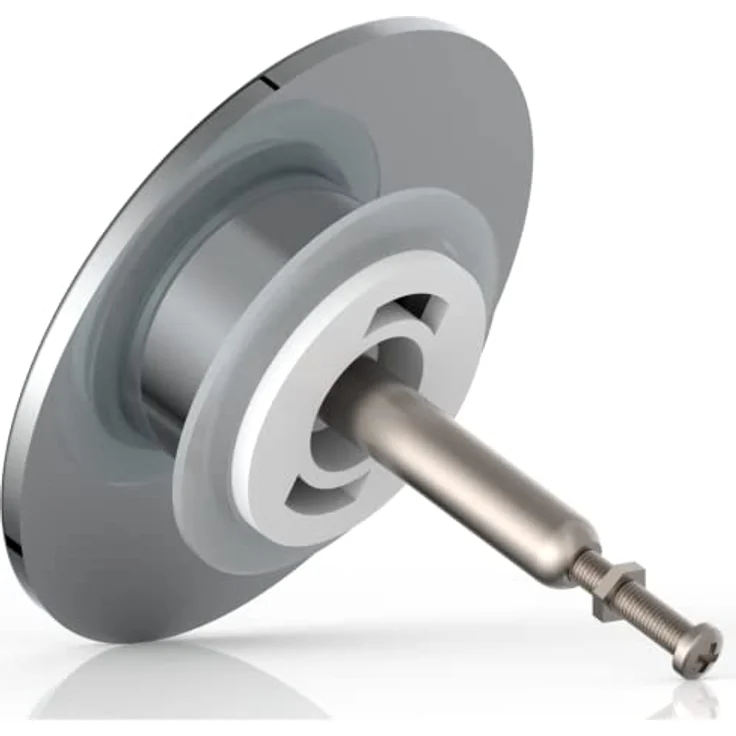 KIRCHHOFF 988453155 Abfluss-Stöpsel für handelsübliche Badewanne, 1½“ Badewannen Stöpsel, Abflussgarnitur, Badewannenstöpsel universal, Chrom – Bild 1