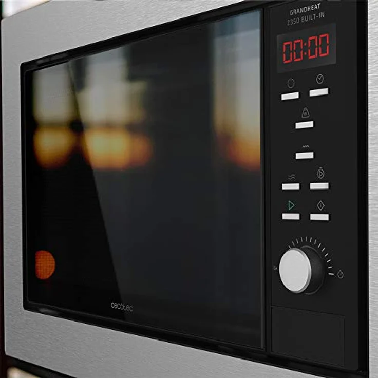Cecotec Digital GrandHeat 2350 Mikrowelle mit Grill, Einbaugerät, 900 Watt, 23 Liter Garraum, silber, Edelstahl – Bild 5