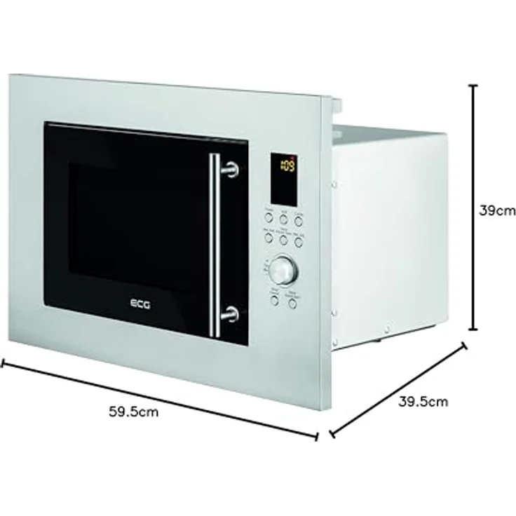 ECG MTD 2390 VGSS | Mikrowelle Einbau | Volumen 23 l | Leistung 900W | Grillleistung 1000W | Edelstahl – Bild 8
