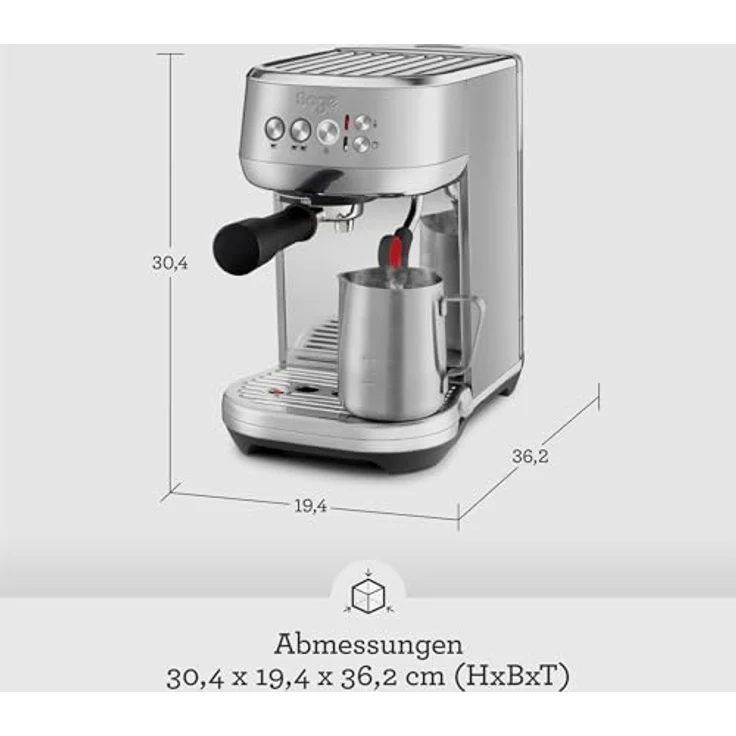 Sage SES500 the Bambino Plus Siebträgermaschine, Trüffelschwarz – Bild 7